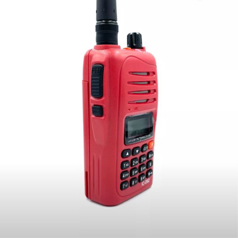 วิทยุ IC-092 เครื่องแดง ความถี่วิทยุประชาชน ย่านความถี่ 245-246 MHz รุ่นใหม่ สัญญาณรับ-ส่งแรง ชัดเจน