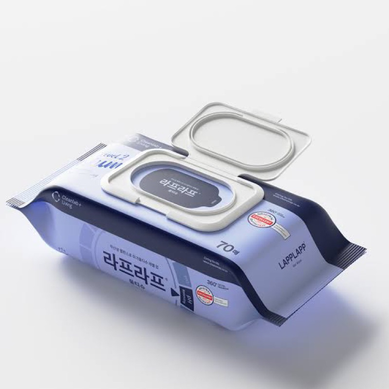 W/F Lapplapp Wet Wipes 70แผ่น ทิชชู่เปียก จากเกาหลี🇰🇷 แผ้าเปียกเช็ดทำความสะอาด