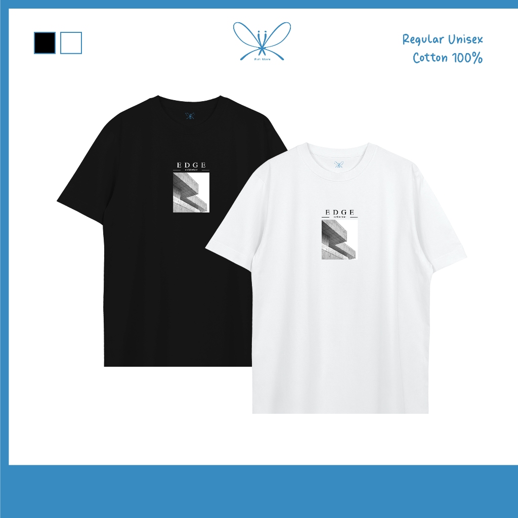 Edge เสื้อยืด Minimal T-shirt Regular Unisex Cotton100%