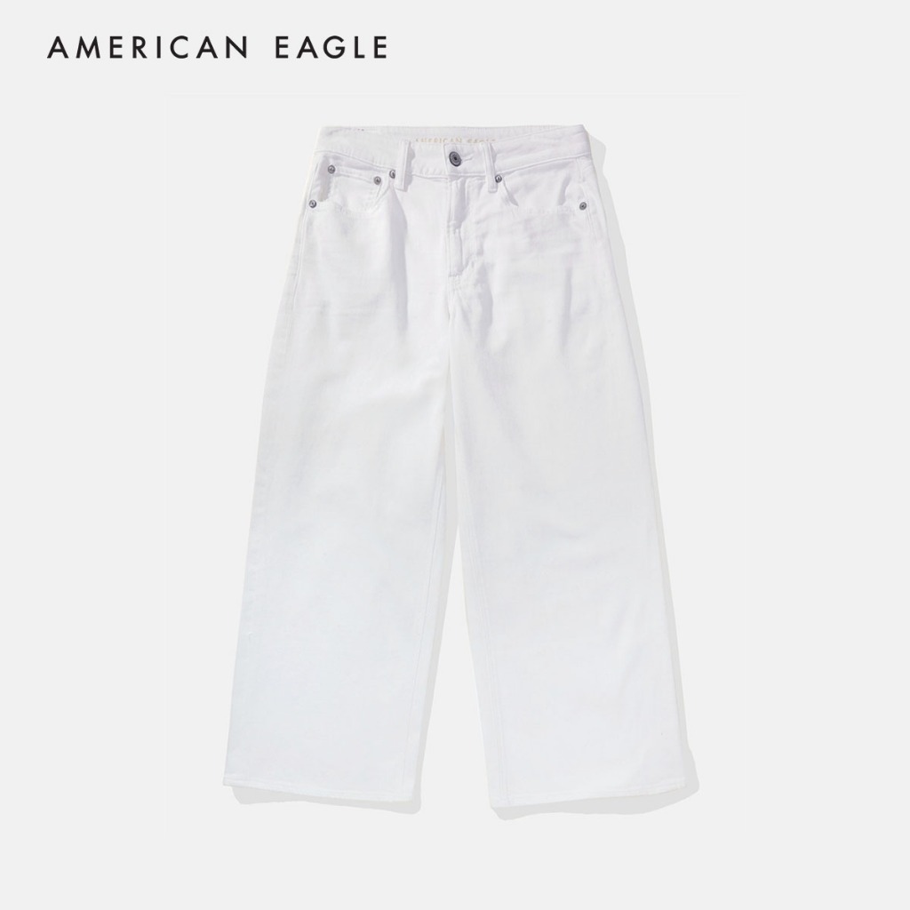 American Eagle Super High-Rise Wide Leg Crop Jean กางเกง ยีนส์ ผู้หญิง ไวด์เลก ครอป เอวสูง (WBG 043-4967-100)