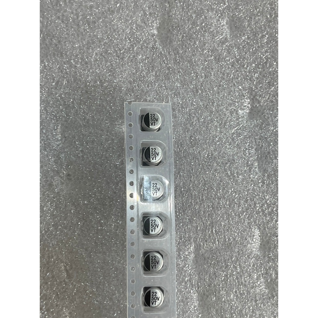 22UF 50V SMD 6.3*5.4 ( 1 ชุด มี 20 ตัว )