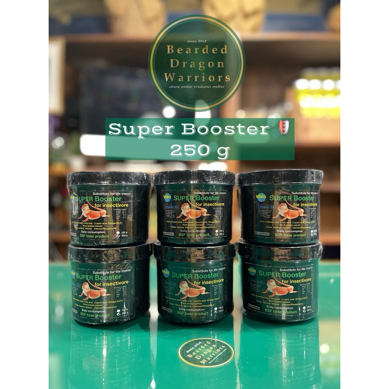 📍 ส่งด่วน แพคเกจใหม่ Super Booster150g  อาหารป้อนสัตว์กินแมลงที่ป่วย
