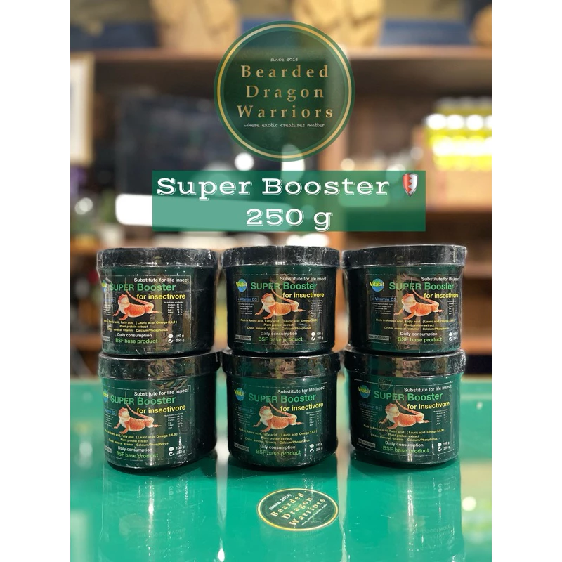 📍 ส่งด่วน แพคเกจใหม่ Super Booster150g อาหารป้อนสัตว์กินแมลงที่ป่วย
