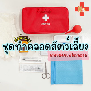ชุดช่วยคลอด อุปกรณ์ทำคลอดหมา ทำคลอดแมว ครบหมดจบพร้อมคลอด