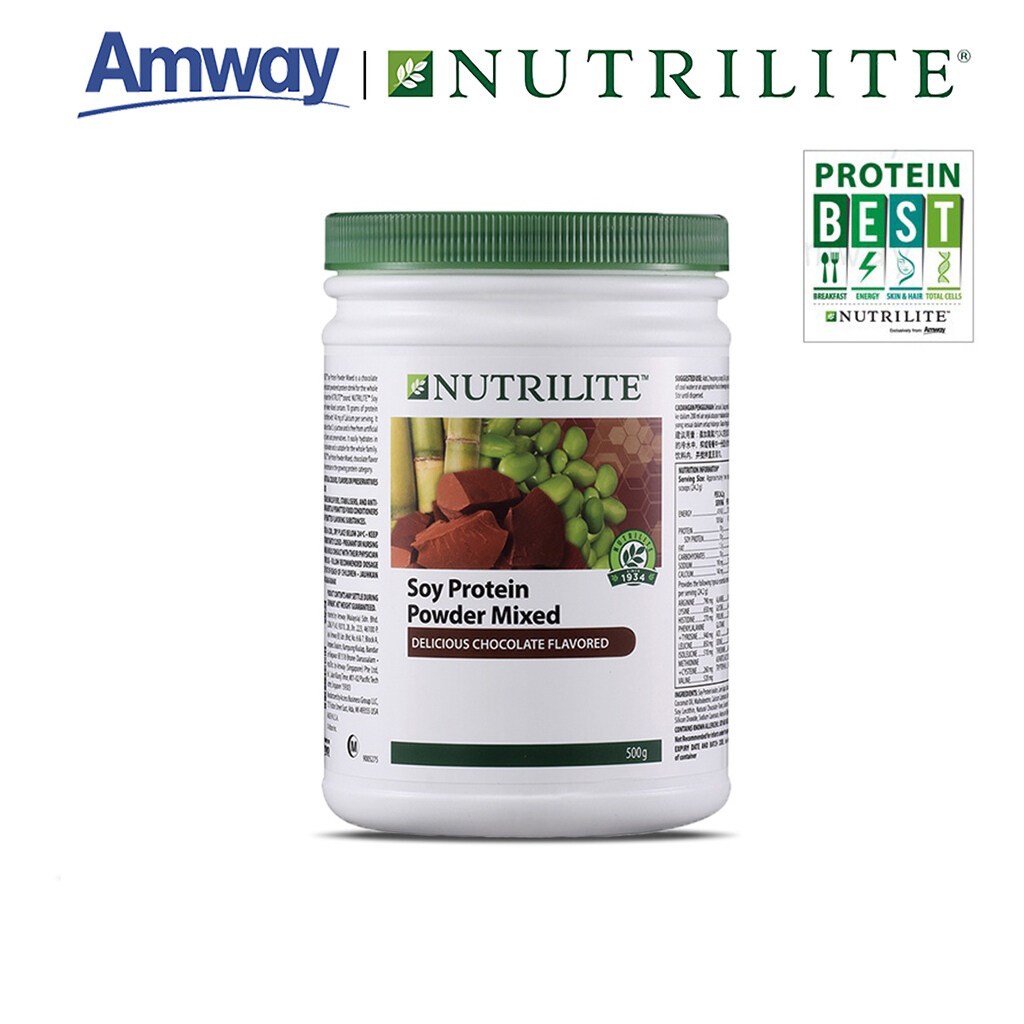 【ส่งไวทันใจ】amway NUTRILITE AMWAY Protein drink mix โปรตีนผสม chocolate flavor ของแท้ EXP.03/2025