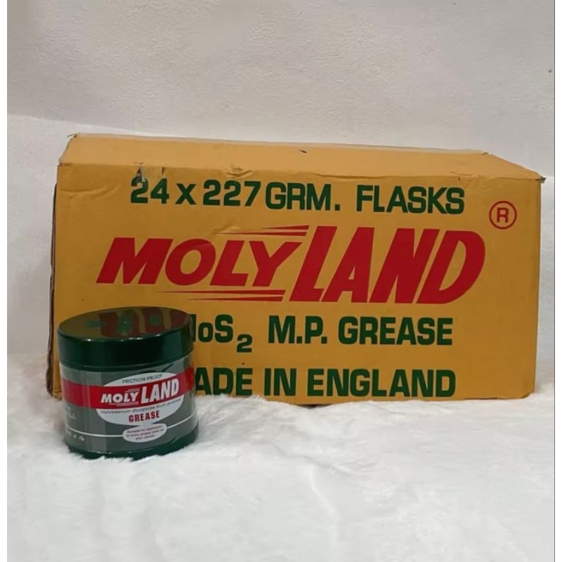 จารบี เพลาขับ MOLY LAND กระปุกสีเขียว มี2แบบ ขนาดเล็ก 227กรัม ขนาดใหญ่ 454กรัม ยี่ห้อ MOLY LAND แท้