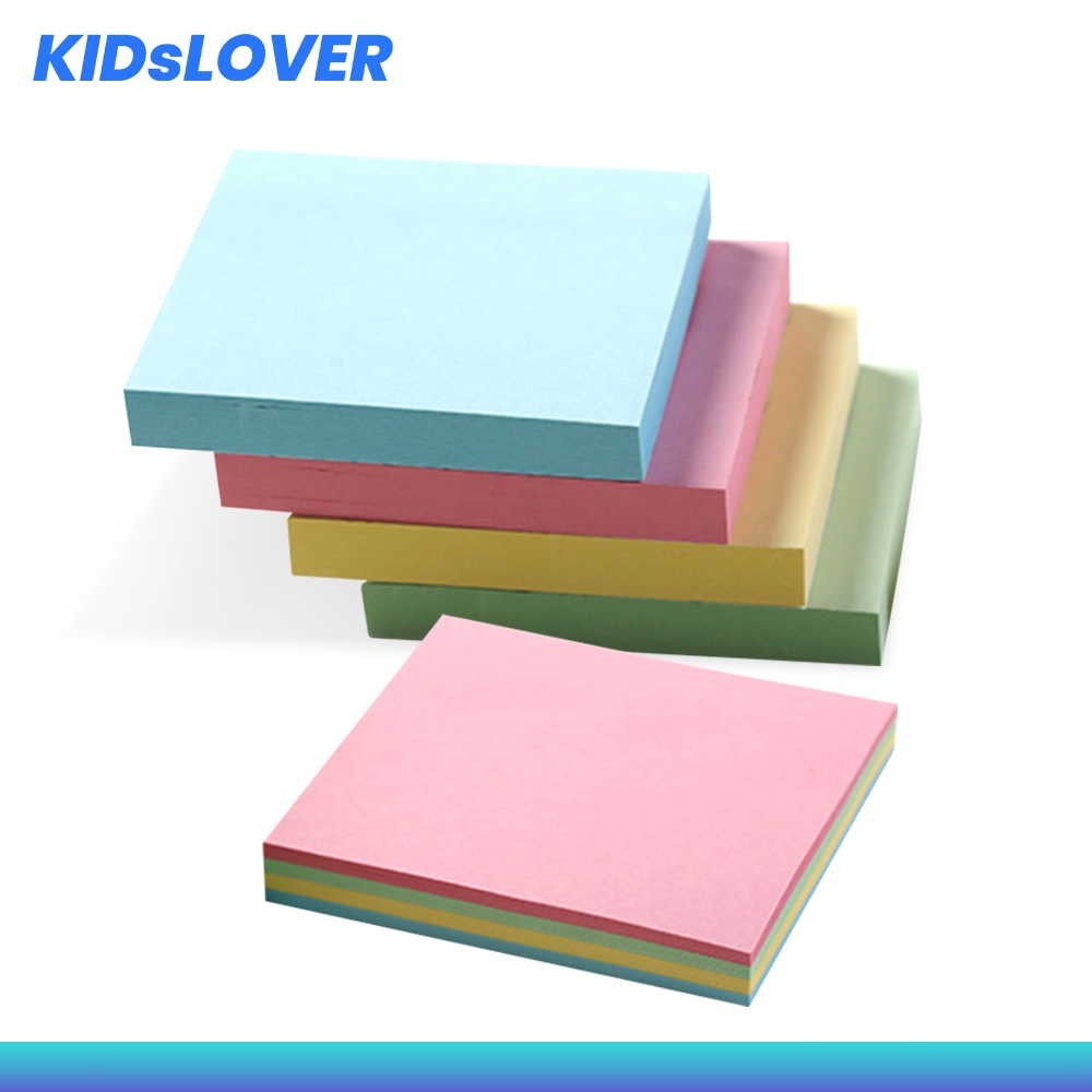 Kidslover กระดาษแปะโน๊ต 100 แผ่น มีกาว กระดาษจดบันทึก