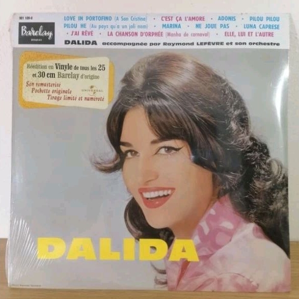 LPแผ่นเสียง​  Dalida​  10นิ้ว​ (Eu​ ​New)​