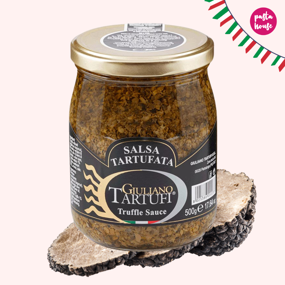 ซอสทรัฟเฟิล เข้มข้น Giuliano 500g - Giuliano Truffle Salsa/Puree 500g ทรัฟเฟิลดำ Black Truffle Suace