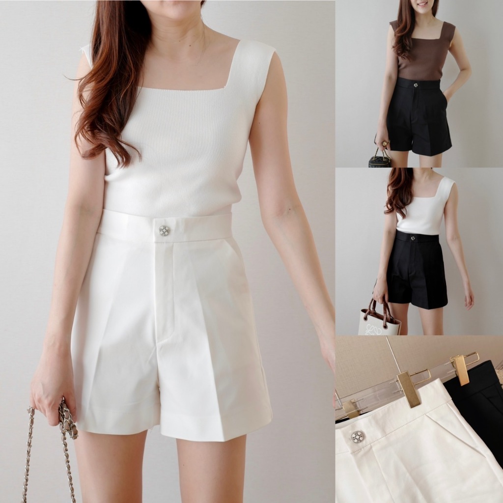 demy shorts เพียง 450.- ลูกค้าถามหากันเยอะมาก เป็นซิปหน้า กระเป๋าข้าง ทรงปล่อยช่วงสะโพก ไม่ฟิตเป้า ไม่เข้าวิน