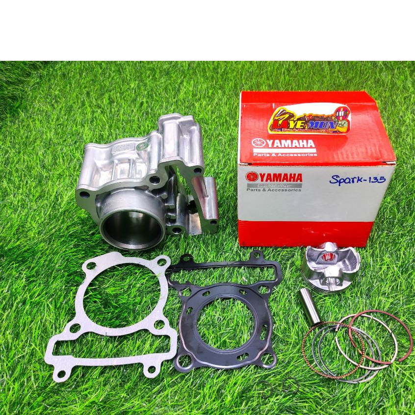 เสื้อสูบ พร้อมลูกสูบแหวน ปะเก็นสลักครบ Yahama Spark135 สปาร์ก135 เสื้อสูบสปาร์ก135