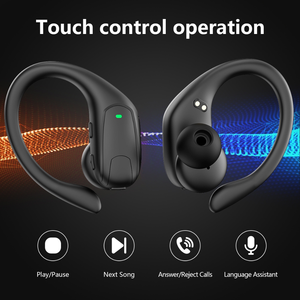RALKER R700 หูฟังบลูทูธ หูฟัง หูฟังไร้สาย Bluetooth และสเตอริโอคุณภาพเสียง LED Display กันน้ำกันน้ำ