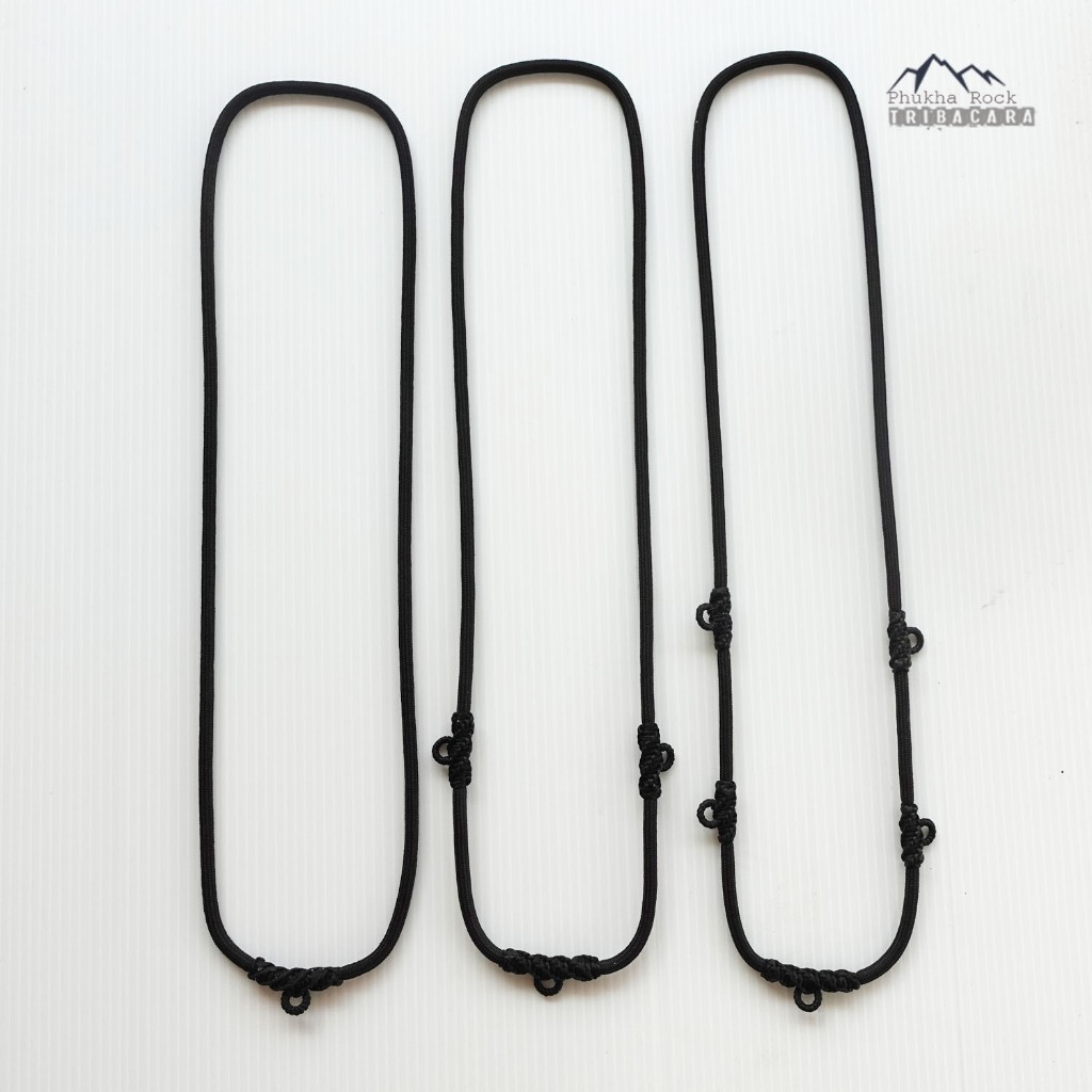 A01 เชือกห้อยพระ 1-5 องค์ ขนาด 4 มม ยาว 26 นิ้ว สร้อยคอเชือกร่ม สร้อยพระ สร้อยคอ