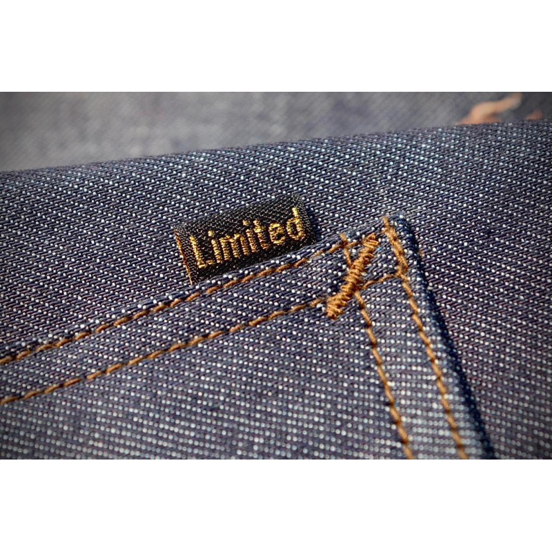 𝐁𝐈𝐆 𝐁𝐔𝐋𝐋 𝐃𝐄𝐍𝐈𝐌 𝐋𝐨𝐭 𝐊𝐀𝐈𝐇𝐀𝐑𝐀 𝟏𝟒 𝐨𝐳 𝐋𝐈𝐌𝐈𝐓𝐄𝐃 ผ้าญี่ปุ่นผสมผ้ายืดริมขาว กางเกงยีนส์ผู้ชายทรงกระบอกตรง ลิขสิทธิ์แท้ แถมถุงผ้า - รูปที่ 6