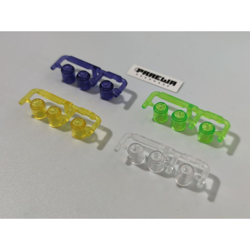 พิงรางใสสีลิมิเต็ด - Mini4WD Hi-Mount Tube Stabilizer Set Clear Series