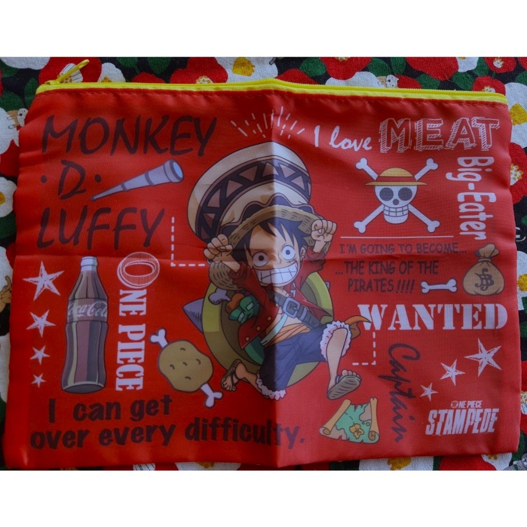 MONKEY D LUFFY One piece กระเป๋า ลูฟี่ x Coca Cola (ญี่ปุ่น) Size : 19 x 25 cm