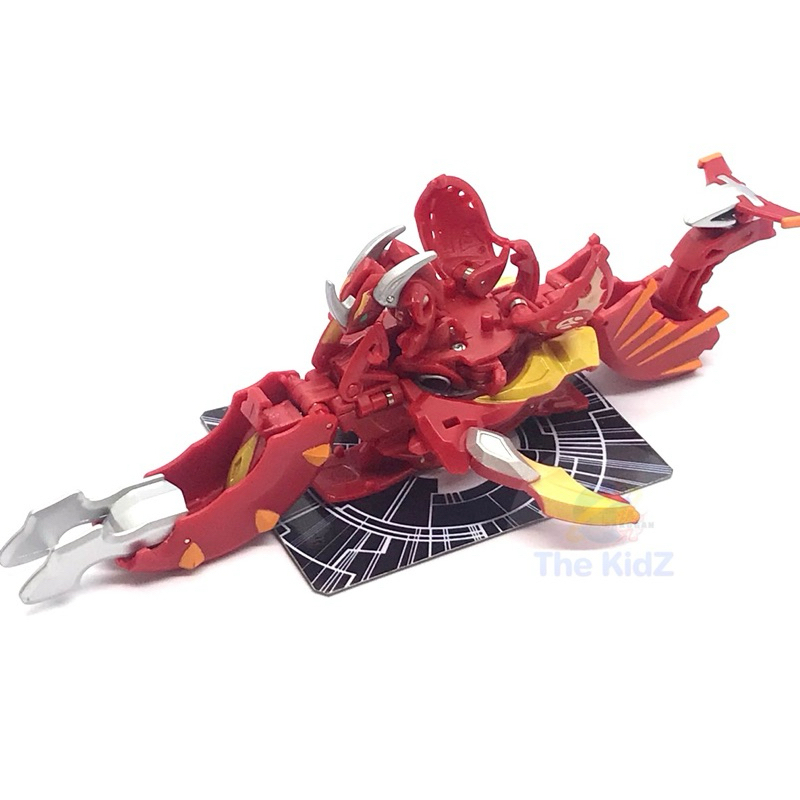 บาคุกัน Bakugan Raytheus Red Pyrus Mechtanium Surge Mobile Assault with Lumino Dragonoid