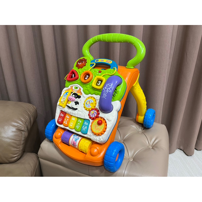 (227) V-tech วีเทค รถหัดเดิน รถผลักเดิน แผ่นกิจกรรม ของเล่นเด็ก งานตู้อเมริกา ** มือสอง สภาพสวย ** อ