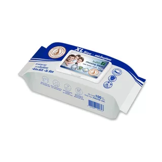 #Health Impact Cleansing Wipes ทิชชู่เปียกขนาดใหญ่พิเศษ size XL (50แผ่น/100แผ่น) 1ห่อ ทิชชู่เปียก กระดาษเปียก