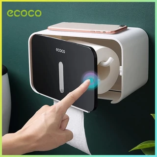 Ecoco ที่ใส่ทิชชู่ในห้องน้ำ ที่ใส่กระดาษทิชชู ออแกไนเซอร์ ติดผนัง ชั้นเก็บทิชชู่