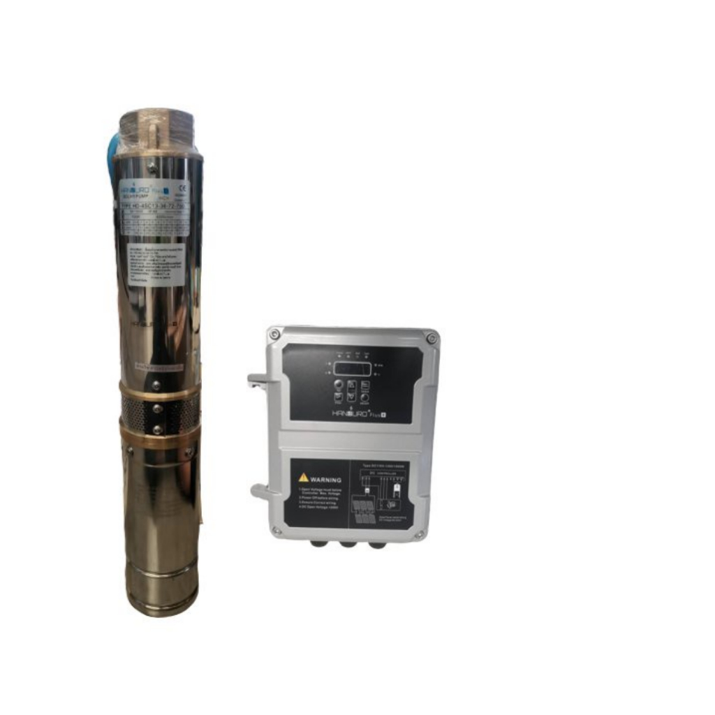 HANDURO ปั๊มบาดาล DC 750W รุ่น HD-4SC6-56-72-750 บ่อ4 น้ำออก 1 1/2 นิ้ว ปั๊มน้ำ บาดาล ซัมเมอร์ส มอเต