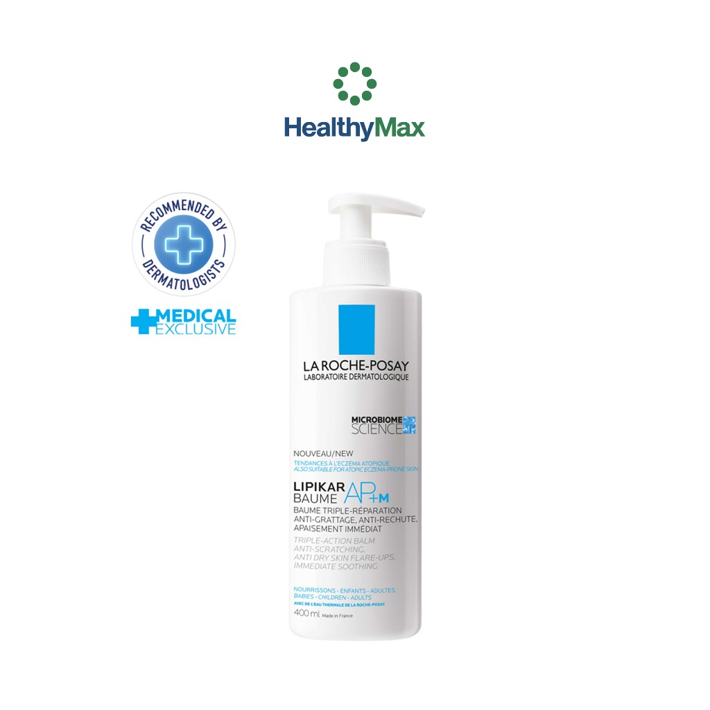 LA ROCHE-POSAY Lipikar Baume AP+M บาล์มบำรุงผิวกาย สำหรับดูแลผิวแห้งมาก คัน และบอบบางแพ้ง่าย 400ml.