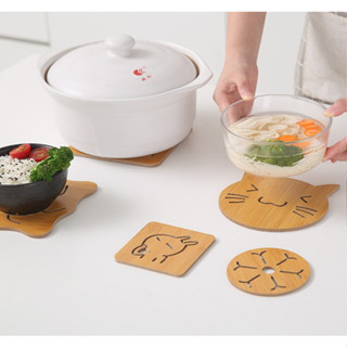 ที่รองจาน แผ่นไม้รองหม้อ ที่รองแก้ว ที่รองหม้อ แผ่นไม้รองจาน