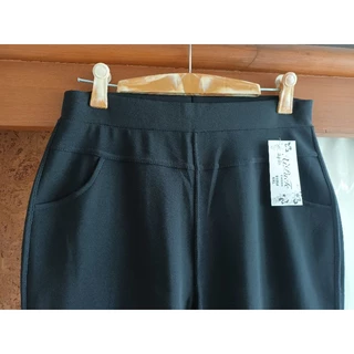รุ่น9105-กางเกงขายาวผ้าเกาหลีเนื้อผ้านิ่มยืดใส่สบาย