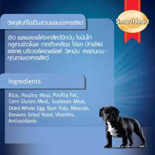 สมาร์ทฮาร์ท พาวเวอร์แพ็ค ลูกสุนัข 10กก. | SmartHeart Power Pack Puppy 10kg
