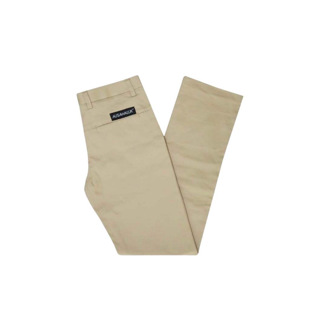 กางเกงขายาวทรงกระบอกเล็ก AUSAWALUK  เนื้อผ้ามีความยืดหยุ่น  ทรงสวยใส่สบายงานเย็บละเอียด