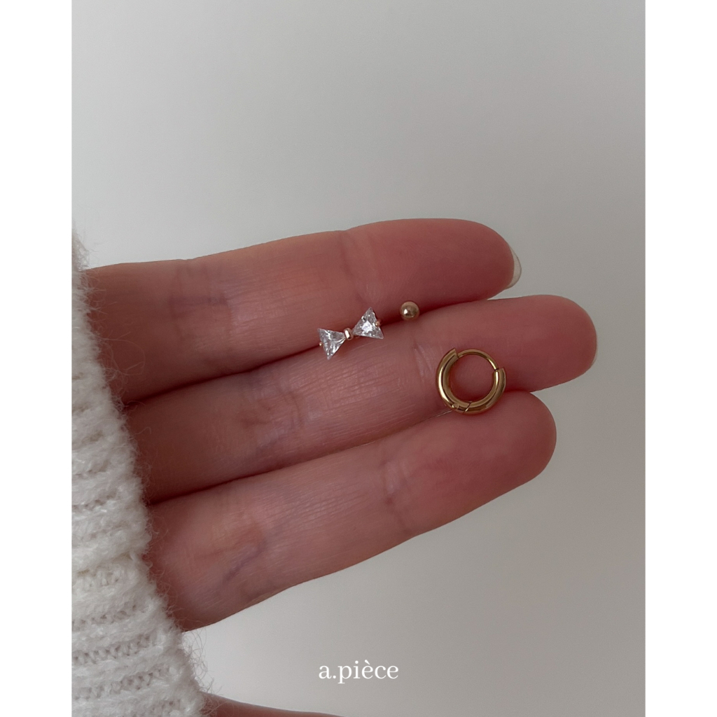 A.piece  จิวเซ็ต จิวแสตนเลส [stainless steel] Piercing set 02