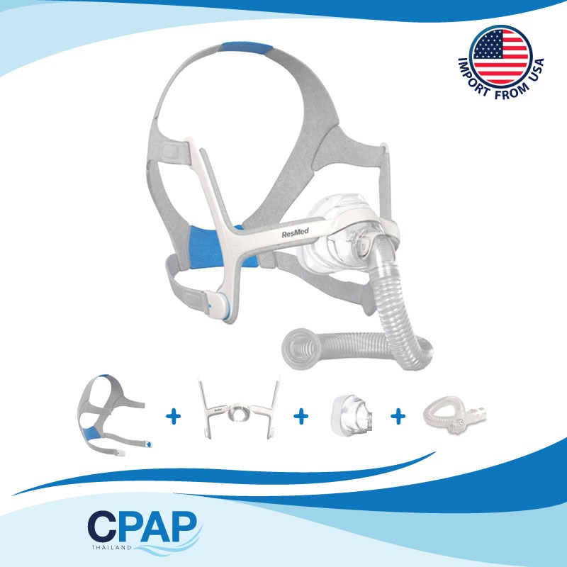 ResMed AirFit N20 Nasal CPAP Mask ได้ทั้งเซ็ตหน้ากาก AirFit N20 แบบครอบจมูก (Cushion size M,L) ของแท้100%นำเข้าจากอเมริก