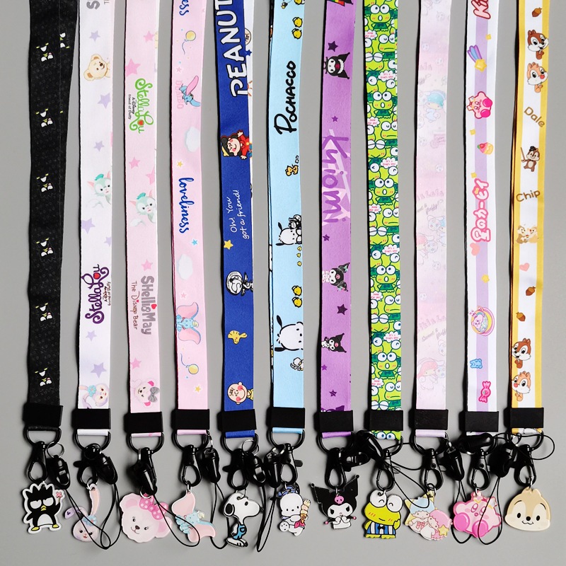 [พร้อมส่ง] สายคล้อง + จี้การ์ตูน + สายห้อยมือถือ |หลายแบบ ห้อยโทรศัพท์ สายห้อยบัตรพนักงาน นักเรียน สายห้อยคอ LANYARD