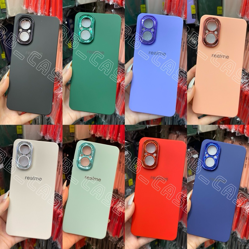 เคสกำมะหยี่สีพื้นโครเมี่ยมกล้อง รุ่นRealme C67(4G) !ตรงรุ่น!(มี8สี)เคสกำมะหยี่สีพื้น สินค้าพร้อมจัดส่งในไทย