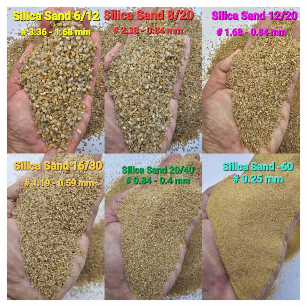 25 Kgs/Bag Silica Sand  ทรายซิลิก้า ทรายล้าง ทรายพ่นเหล็ก ทรายพ่นสนิม ทรายหล่อ กรองน้ำดื่ม สระว่ายน้ำ สนามฟุตซอล