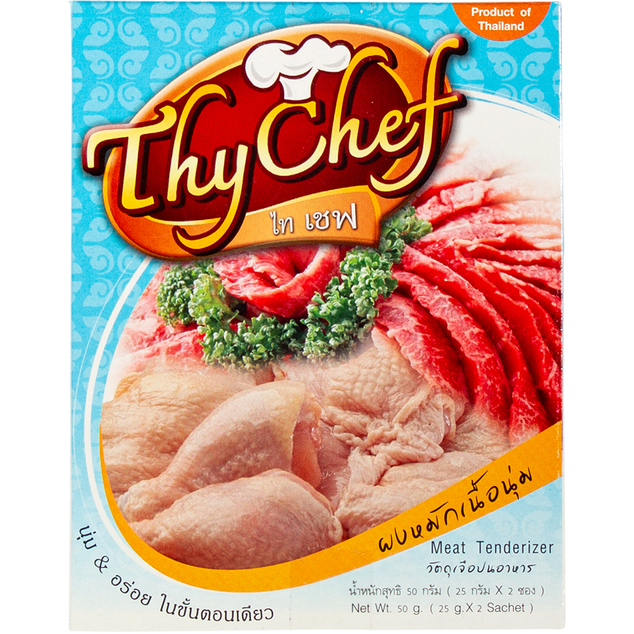 ผงหมักเนื้อนุ่ม 50กรัม ตราไทเชฟ