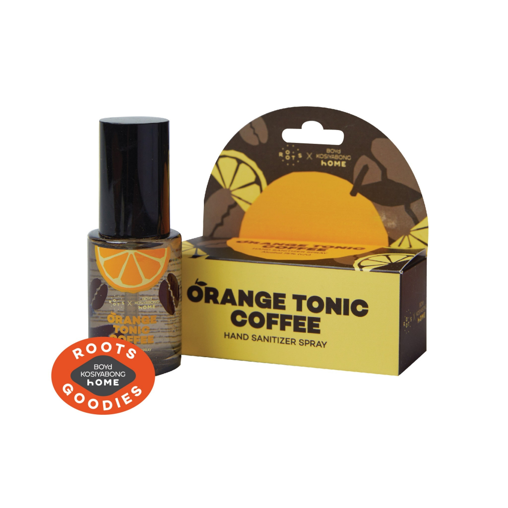 Roots X BoydHome Orange Tonic Coffee Hand Sanitizer Spray สเปรย์แอลกอฮอล์ กลิ่นกาแฟโอเรนจ์โทนิค