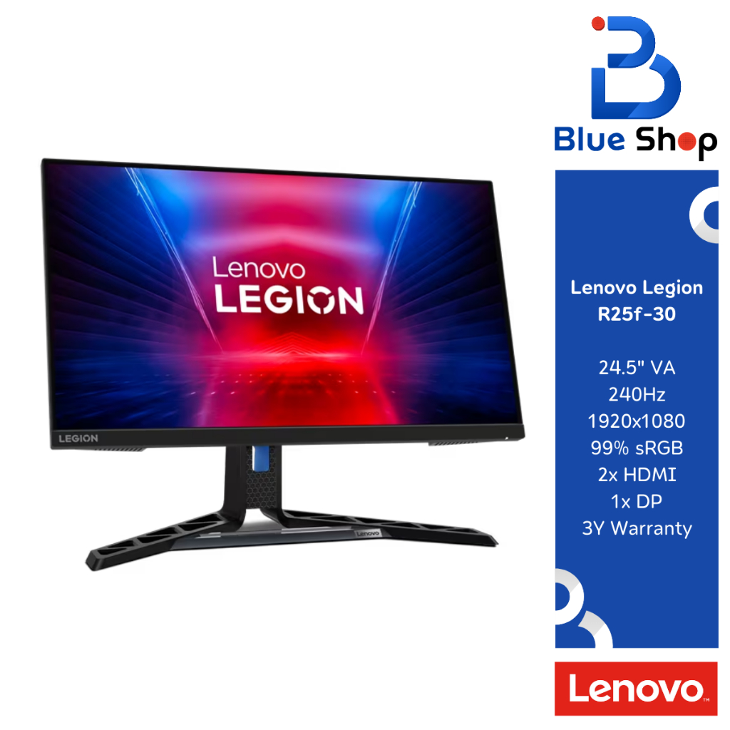 Lenovo Legion R25f-30 จอภาพเล่นเกมส์ 24.5" 280Hz Overclock FullHD VA  67B8GACBTH