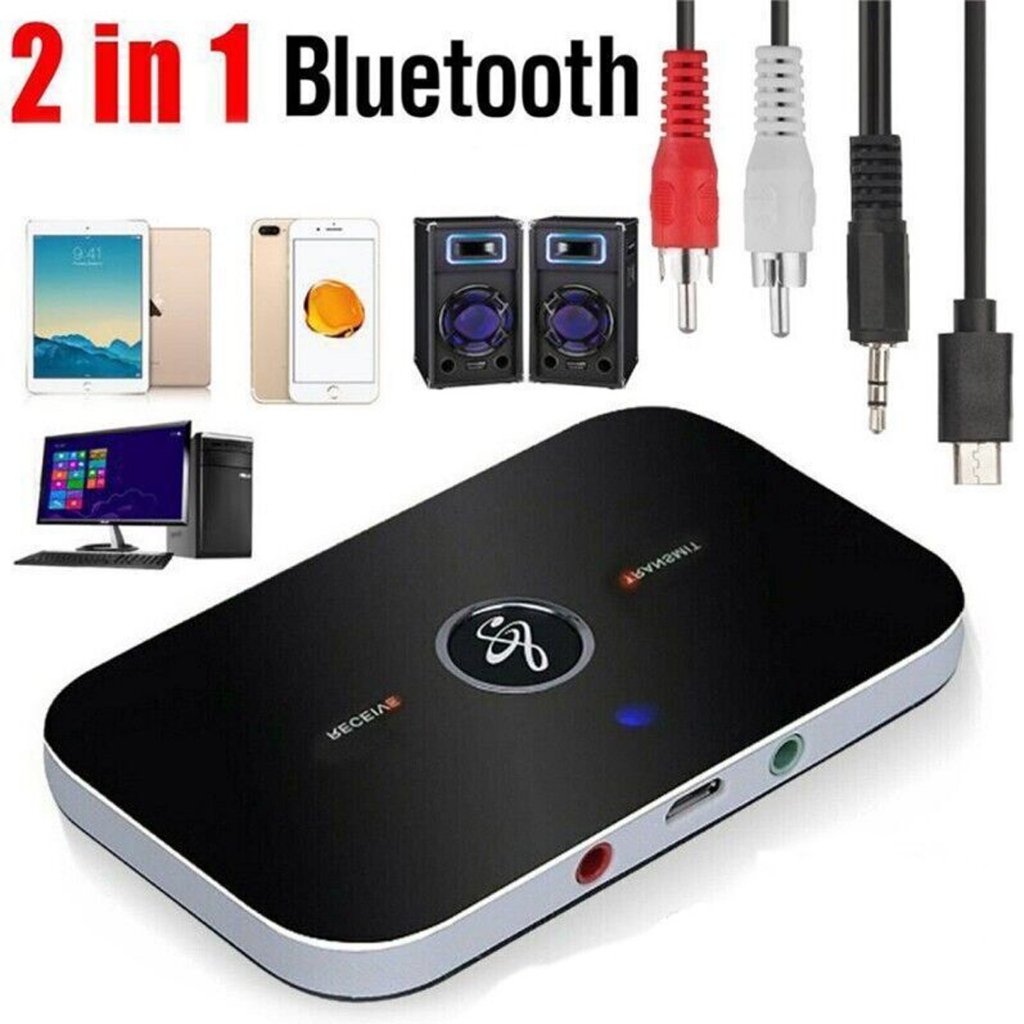 B6 Bluetooth Audio adapter-Bluetooth 5.0 เครื่องส่งและรับสัญญาณบลูทู ส่งสัญญาณและรับสัญญาณ เครื่องส่งสัญญาณบลูทูธ