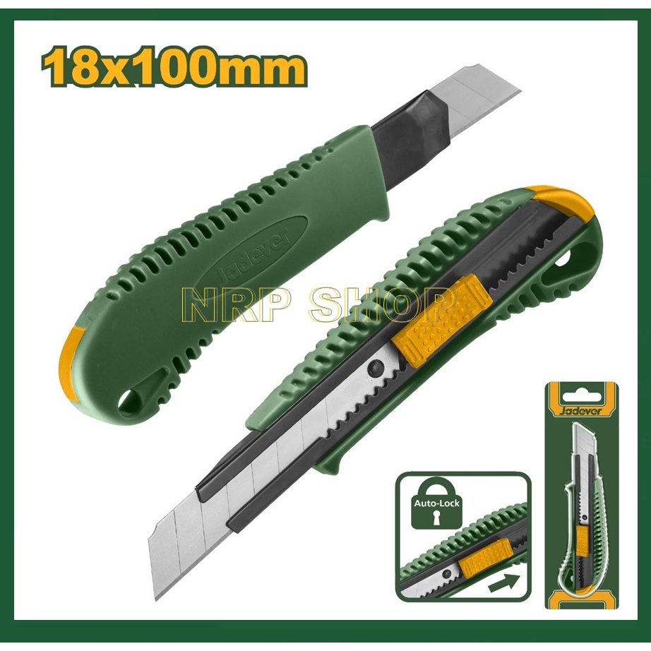 JADEVER มีดคัตเตอร์ ขนาด 18x100mm. รุ่น JDSK3918 Snap-off blade knife