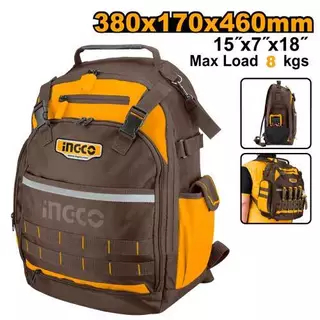 INGCO กระเป๋าเป้ช่าง 18นิ้ว 8kg รุ่น HBP01028 / กระเป๋าเป้ 20นิ้ว ฐานแข็ง 15kg รุ่น HBP03028 ผ้า Oxford หนาทนทานพิเศษ
