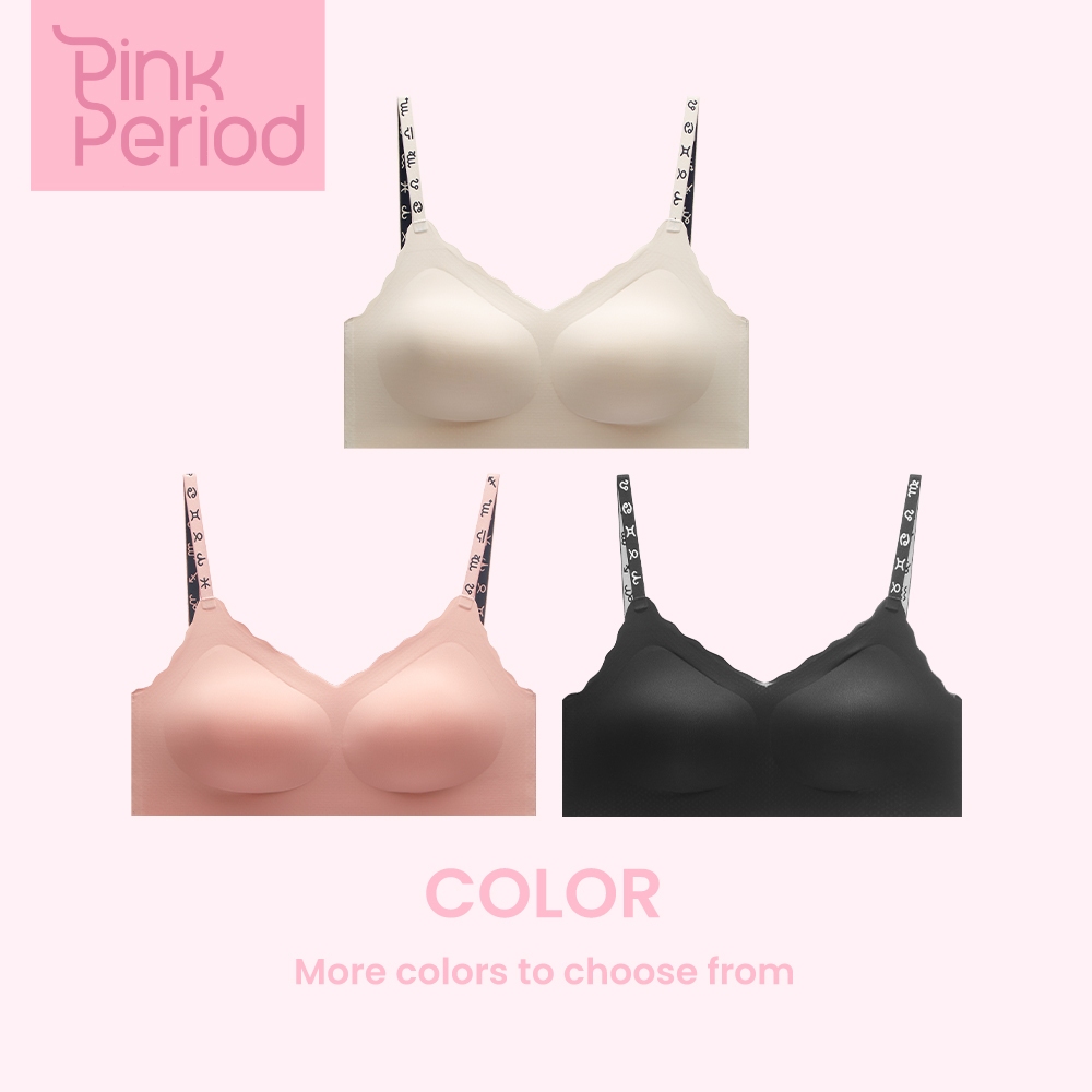 Pink Period❤️บราเพื่อสุขภาพ ชุดชั้นในเซ็กซี่ ไร้รอยต่อ ชุดชั้นในยืดหยุ่น เสื้อชั้นใน ไม่มีโครง ไม่กดทับ B-9363 - รูปที่ 6