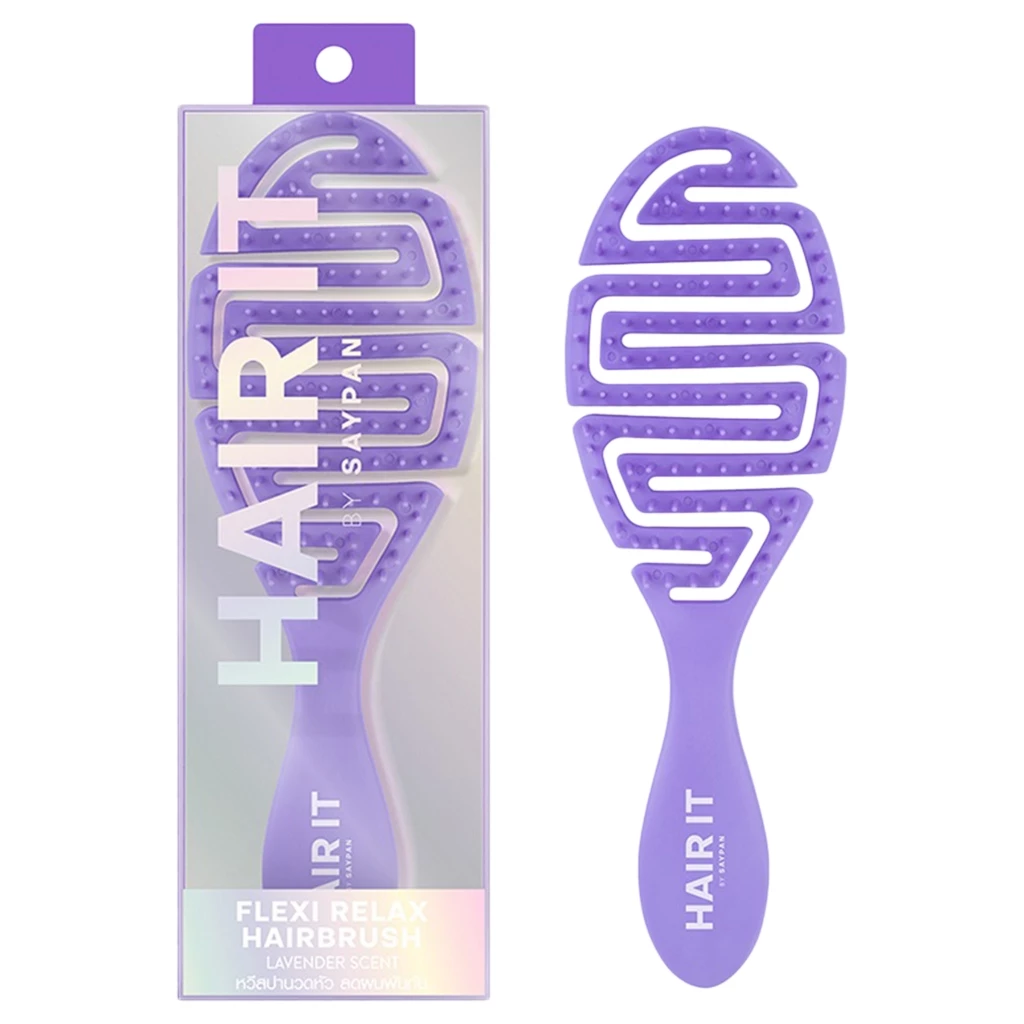 HAIR IT -Flexi Relax Hairbrush (0.0876 g.) เฟล็กซีรีแลกซ์แฮร์บรัช แฮร์อิท