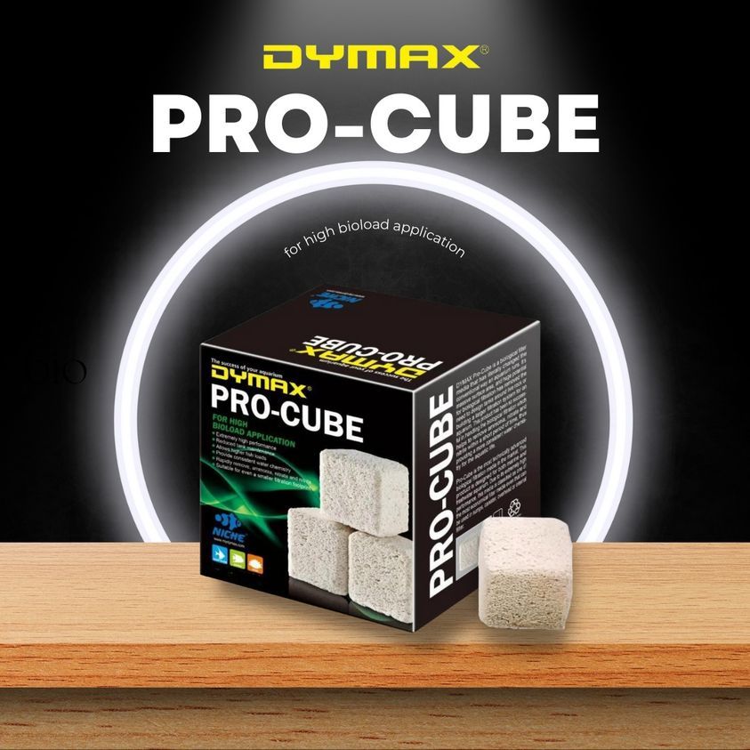 Dymax วัสดุกรองตู้ปลา โปรคิ้วบ์ Pro-Cube (1.5ลิตร) บรรจุ 18ก้อน