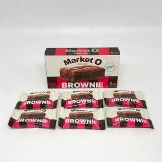 Market O REAL BROWNIE 120g 6 ชิ้น บราวนี่ 브라우니 ขนมเกาหลี SINCE 2008