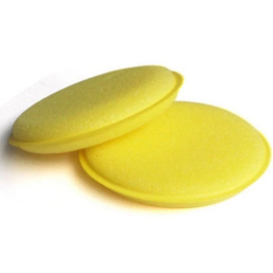 ฟองน้ำวงกลม สำหรับเคลือบแว็กซ์ Yellow