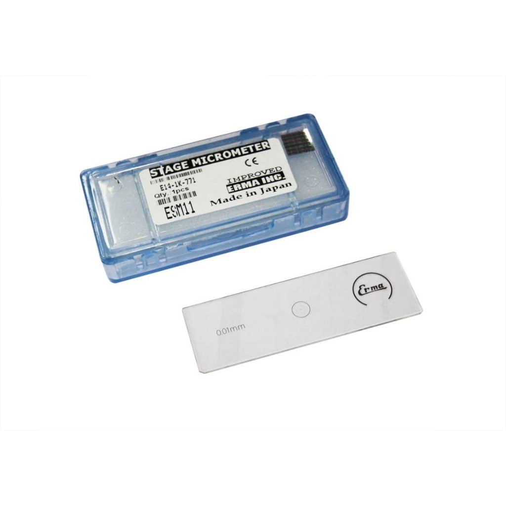 แผ่นสไลด์วัดขนาด , Stage micrometer , Slide Scale