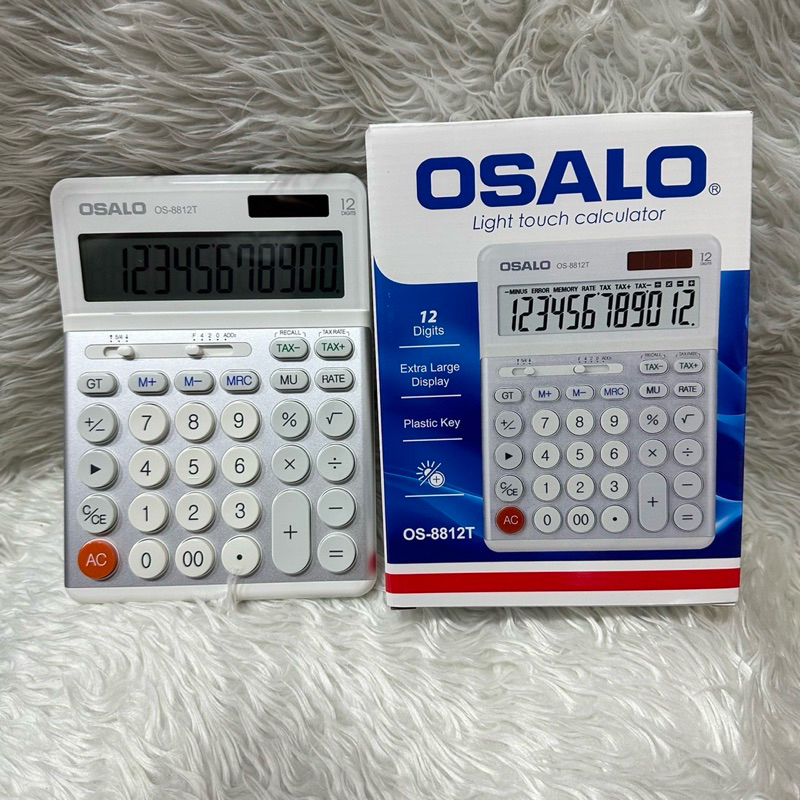 เครื่องคิดเลข OS 8812T 12หลัก มีtax ปรับทศนิยมได้