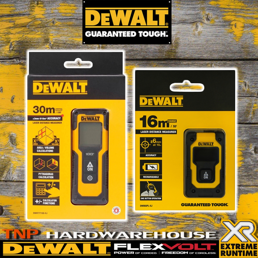 DEWALT เลเซอร์วัดระยะ 16 เมตร รุ่น DW055PL,เลเซอร์วัดระยะ 30 เมตรDWHT77100-XJ รับประกัน 3 ปี