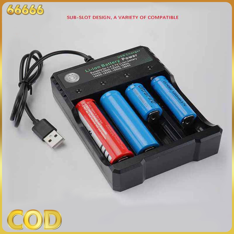 เครื่องชาร์จถ่าน ที่ชาท 18650 รางชาร์จ 3.7v ตัดไฟเอง รองรับถ่าน 18650 26650 10440 14500 16340 26500